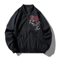 WOVENAURA CRIMSON DRAGON BOMBER JACKET