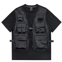 WOVENAURA ARMY VEST OVERSIZE TSHIRT