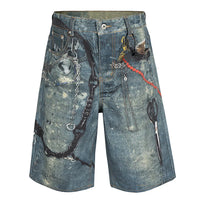 WOVENAURA KEYCHAIN URBAN DENIM SHORT