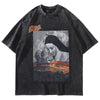 WOVENAURA HELLHOUND'S HOWL OVERSIZE WASHED T-SHIRT