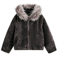 WOVENAURA MIDNIGHT EMBRACE FUR COAT