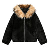 WOVENAURA MIDNIGHT EMBRACE FUR COAT