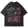 WOVENAURA GRIM REAPER'S CALLING OVERSIZE WASHED T-SHIRT