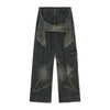 WOVENAURA OLD STAR WIDE-LEG BAGGY JEANS